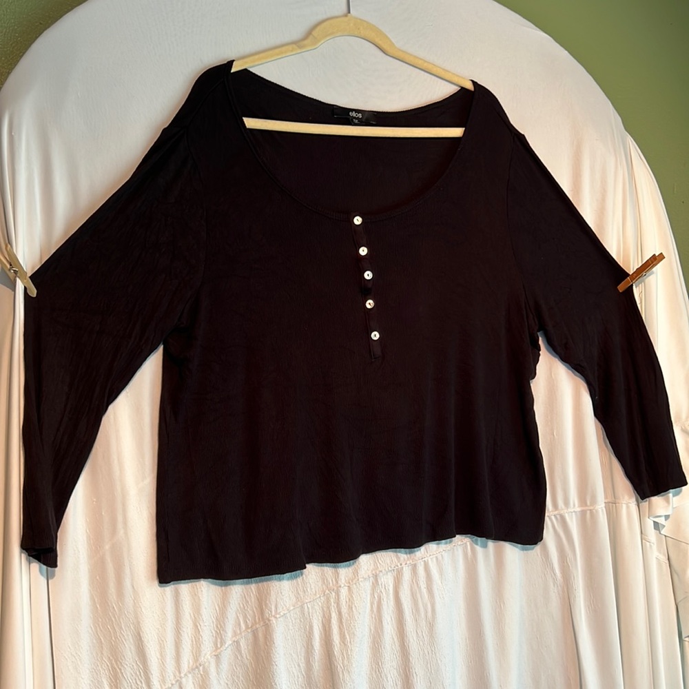 Ellos Long Sleeve Tee Black (18/20)